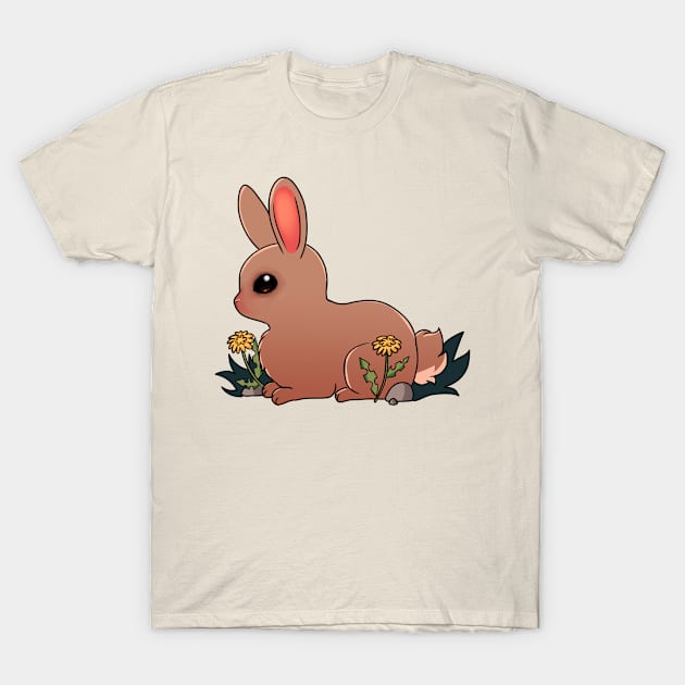 Cute Field Bunny T-Shirt by Lukaimak